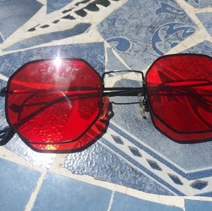 Retro red sunglasses